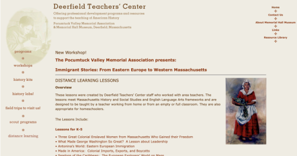 Deerfield Teachers' Center homepage
